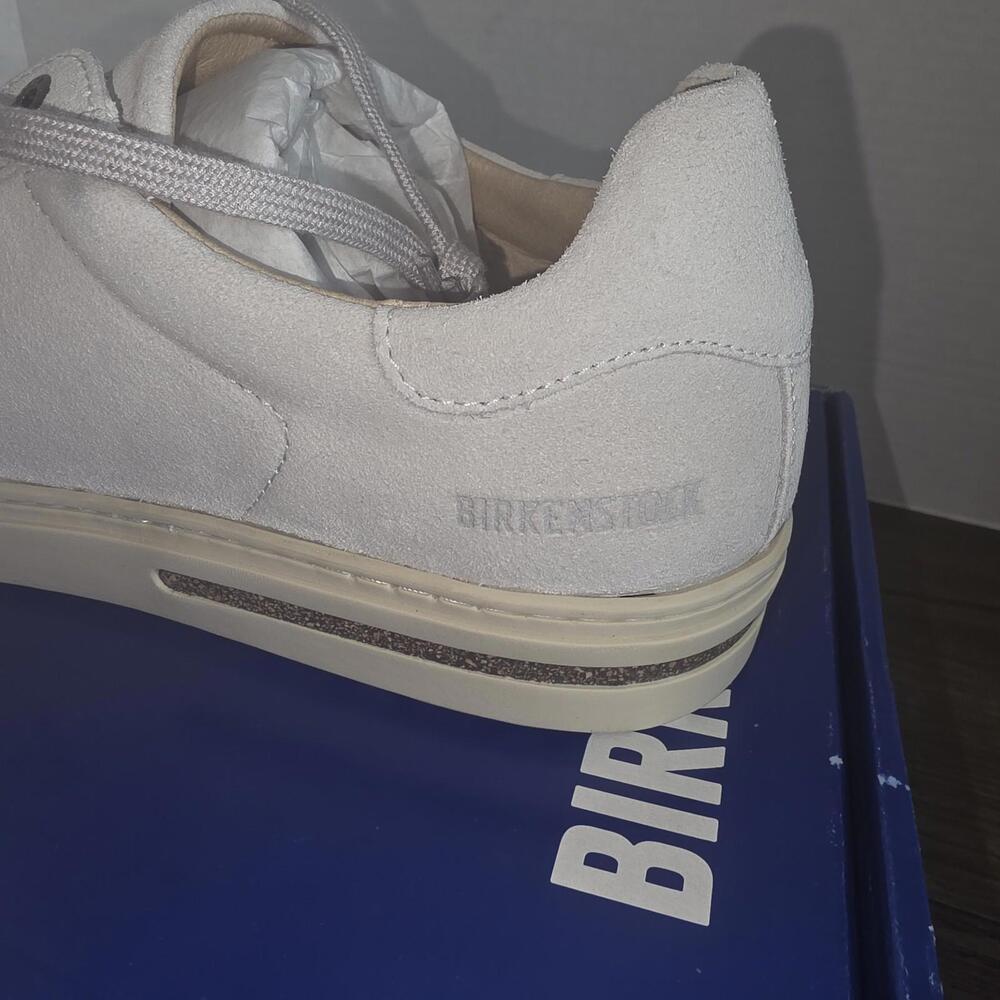 Birkenstock Bend Low Suede Sneakers Antique White Size EU 40 US 9-9.5 NIB - Picture 4 of 11